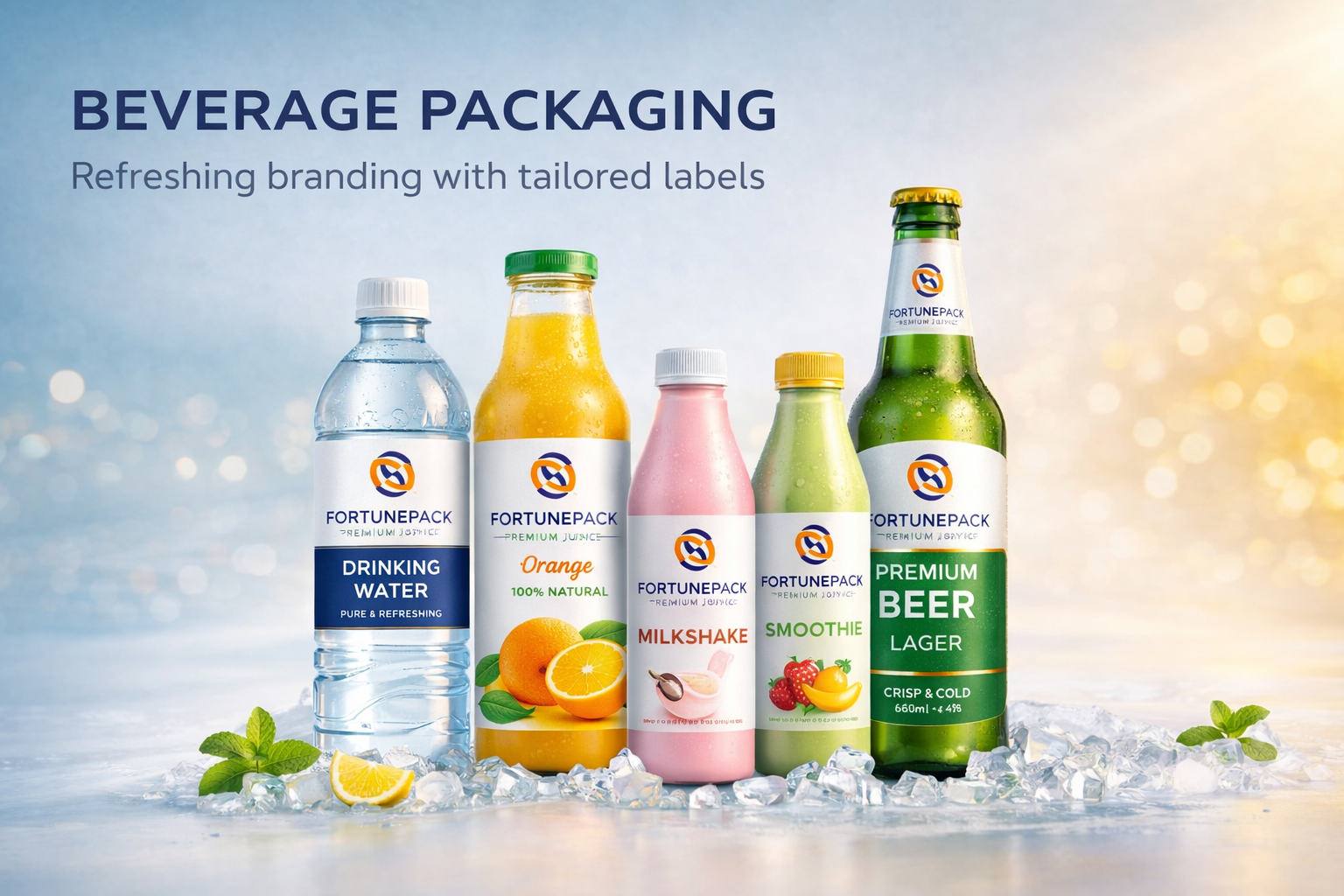 FortunePack beverage range showcase