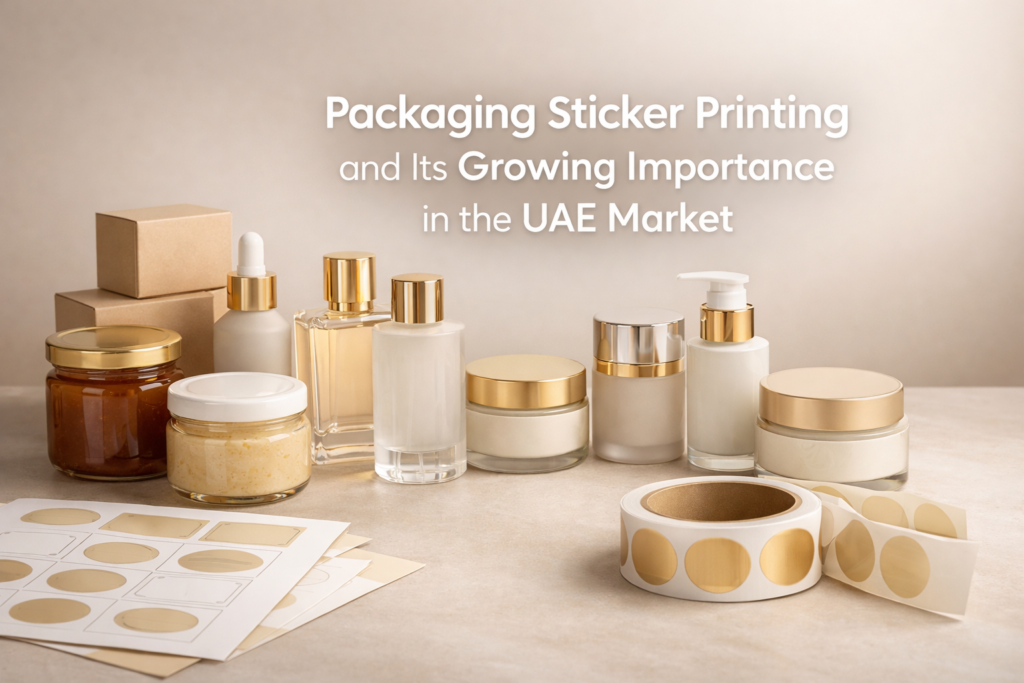 Packaging sticker printing UAE