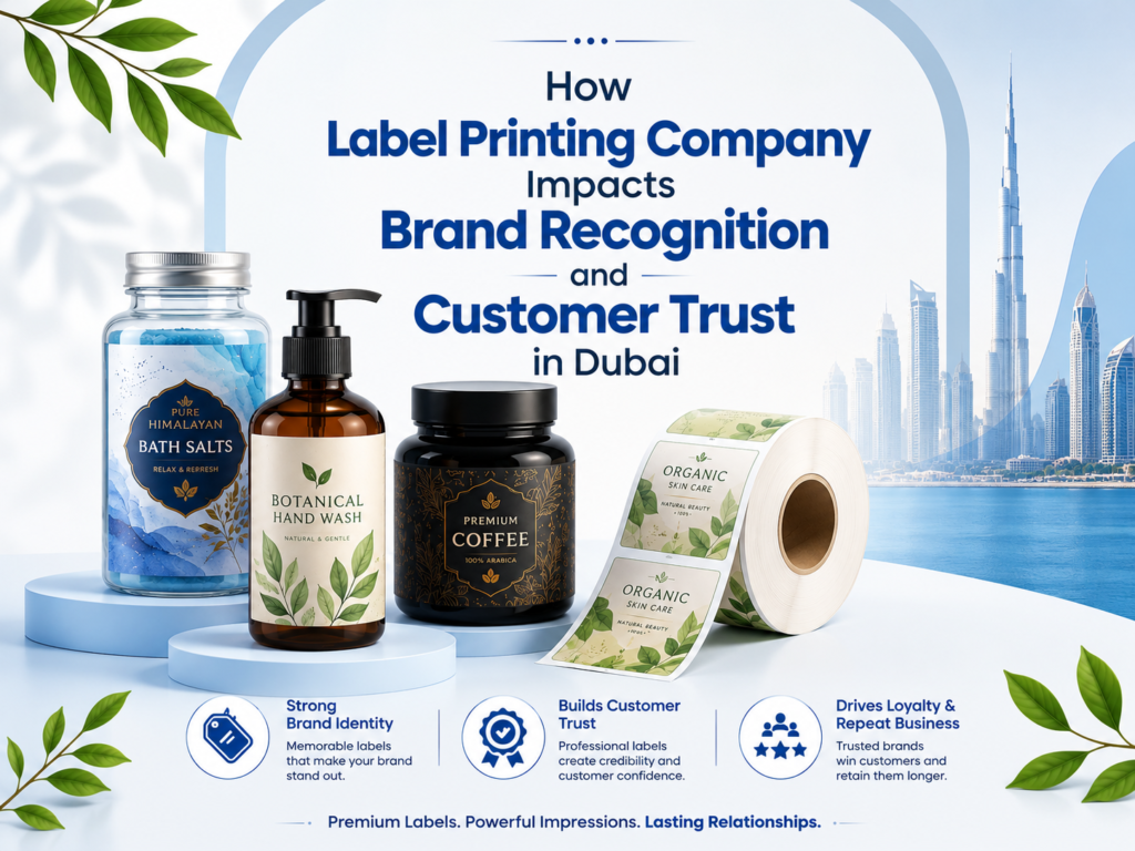 How Label Printing Company Impacts Brand Recognition And Customer Trust In Dubai