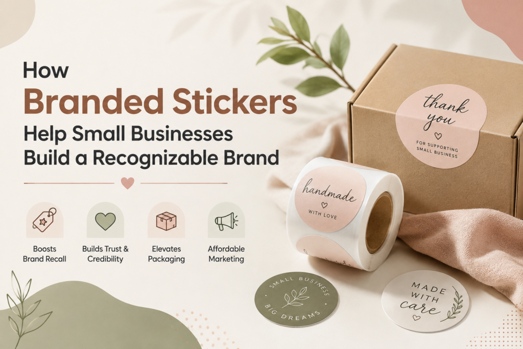 How Branded Stickers Help Small Businesses Build a Recognizable Brand